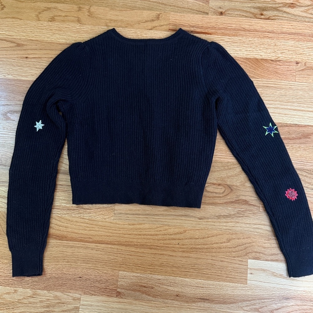 Boden navy cardigan with colorful beads and embroidery - Picture 6 of 6